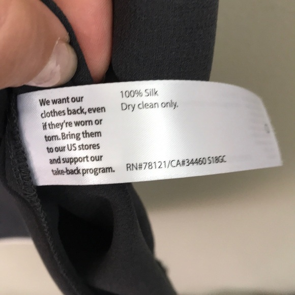 EILEEN FISHER Silk Georgette Crepe silk tank M - Picture 7 of 7